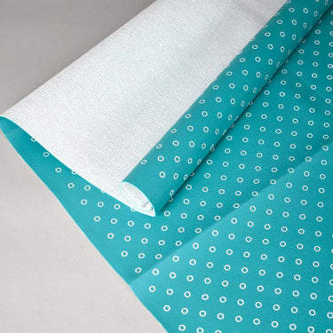 Mattress Protector / Rubber Sheet Dots Green Design